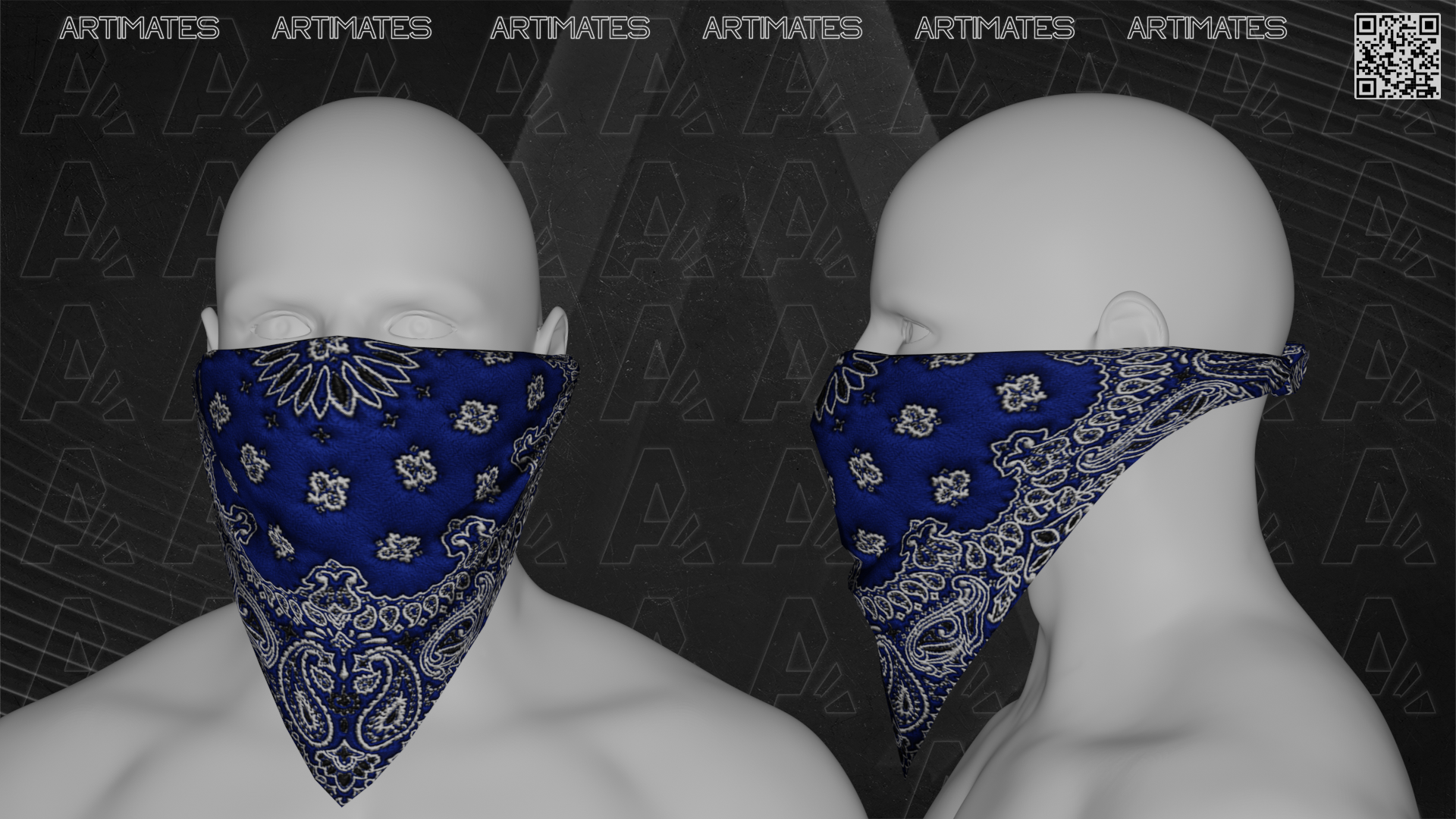 Crips Bandana FiveM Clothing Artimates