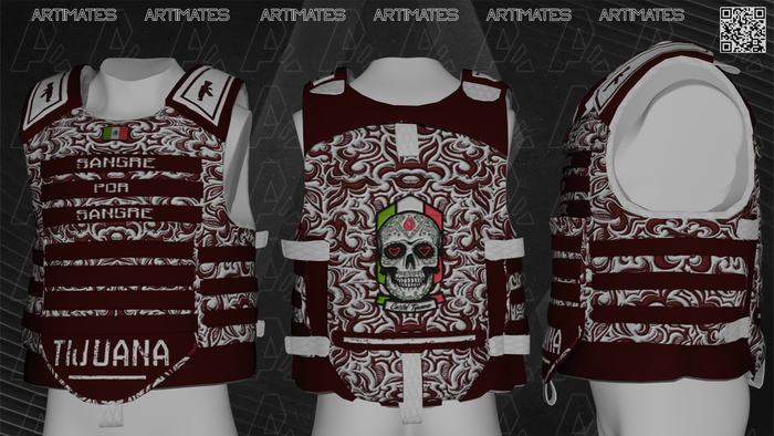 Custom Vest Gta Rp Tijuana Fullplate Vest - FiveM Clothing
